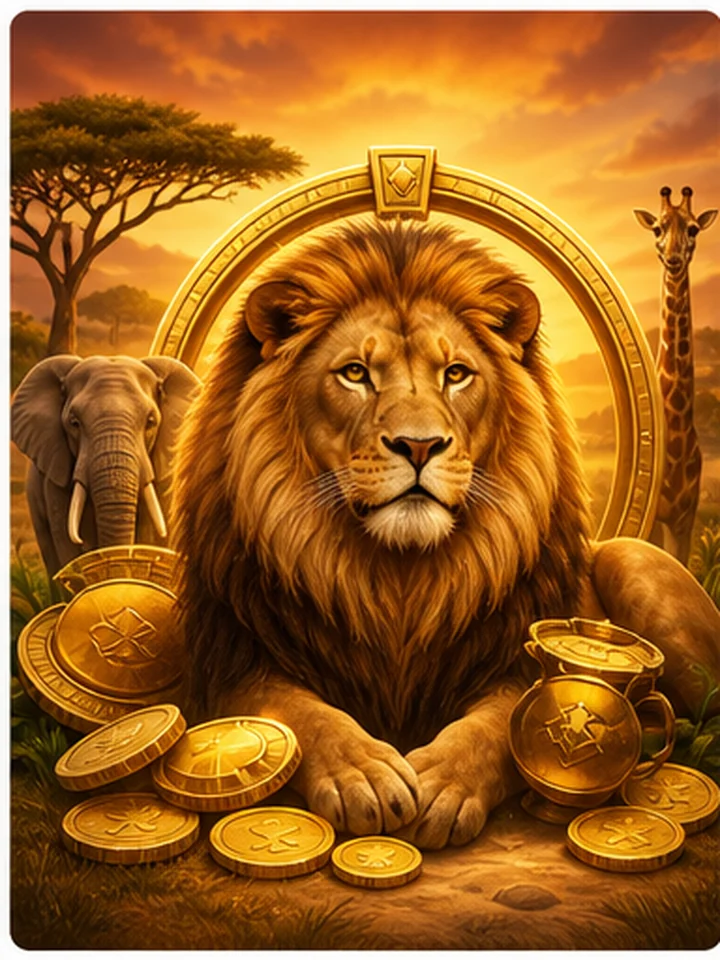 Safari themed social slot preview artwork